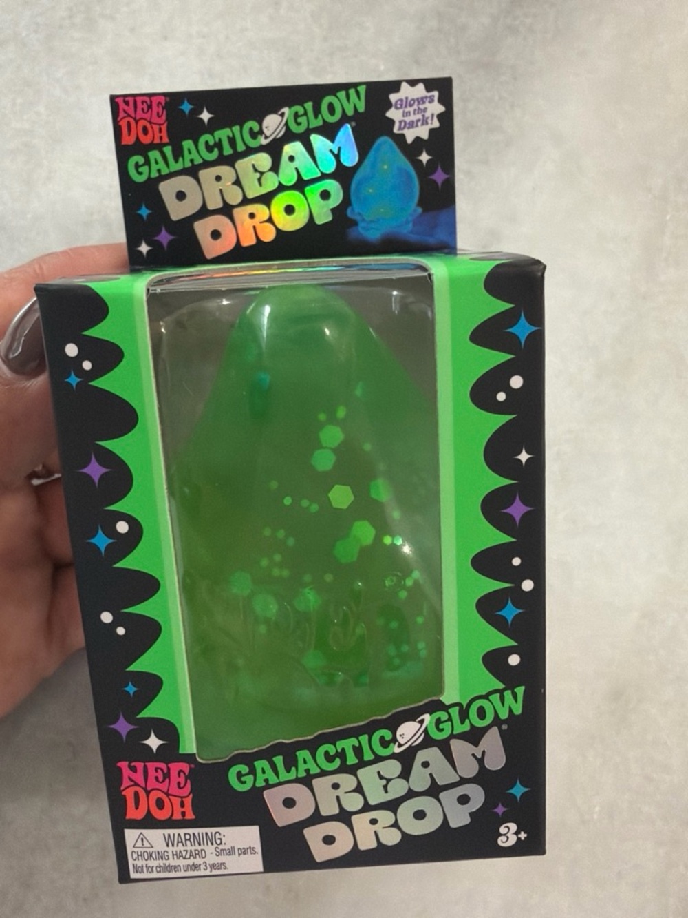Nee Doh Galactic Glow Dream Drop - Green